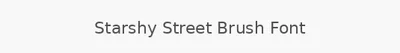 Starshy Street Brush Font