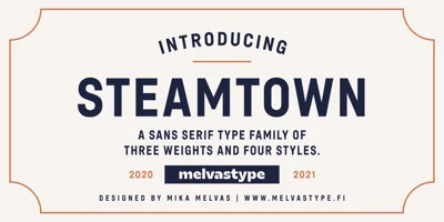 Steamtown Font