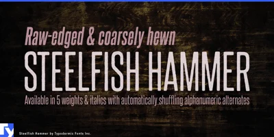 Steelfish Hammer Font