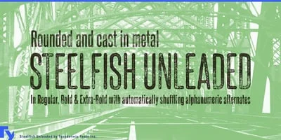 Steelfish Unleaded Font