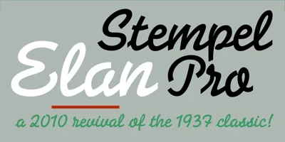 Stempel Elan Font
