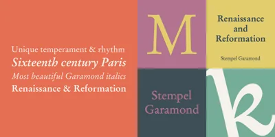 Stempel Garamond LT Font