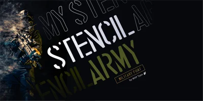Stencil Army Font