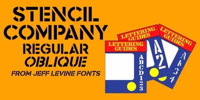 Stencil Company JNL Font