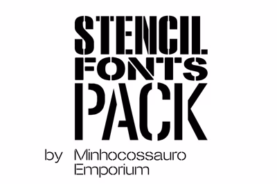 Stencil Fonts Pack Free Download