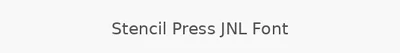 Stencil Press JNL Font