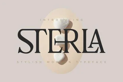 Sterla modern stylish typeface