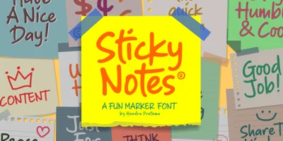 Sticky Notes Font