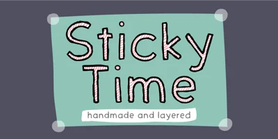 Sticky Time Font