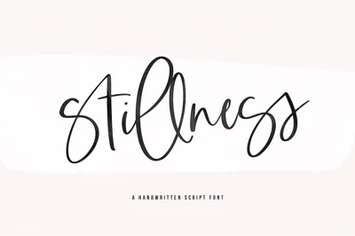 Stillness | Modern Script Font
