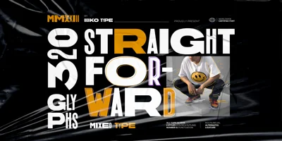 Straight Forward Font
