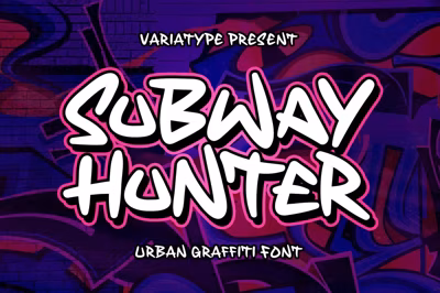Subway Hunter - Urban Graffiti Font Free Download