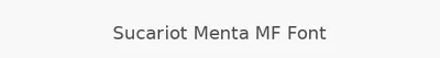 Sucariot Menta MF Font