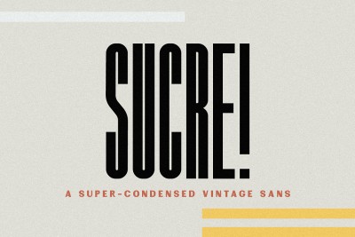 Sucre | Vintage Condensed Sans Font