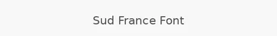 Sud France Font