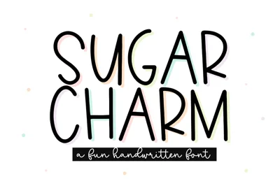 Sugar Charm | Thin Handwritten Font