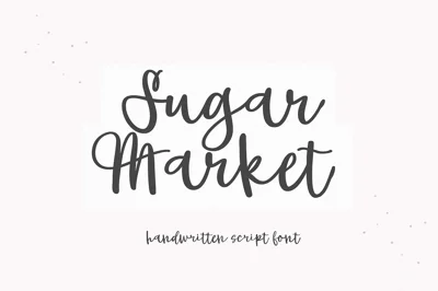 Sugar Market | Farmhouse Script Font