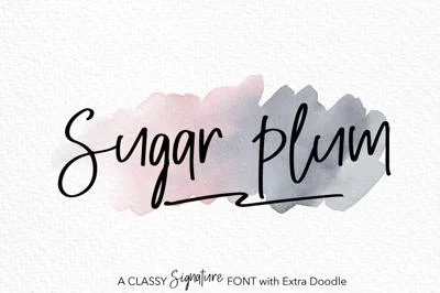 Sugar Plum with Extra Doodle