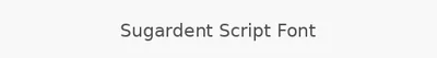 Sugardent Script Font