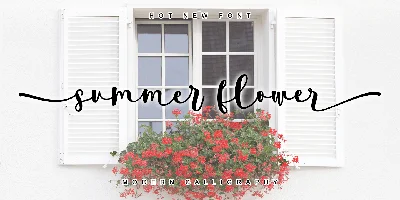 Summer Flower Font