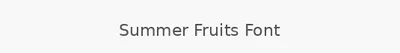 Summer Fruits Font