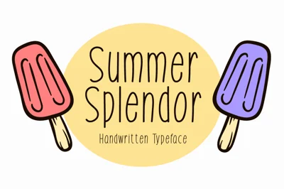 Summer Splendor Typeface