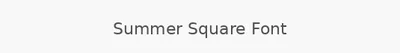Summer Square Font