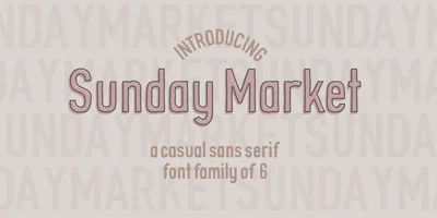 Sunday Market Font
