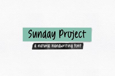 Sunday Project - handwriting font Free Download