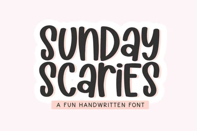 Sunday Scaries | Handwritten Font