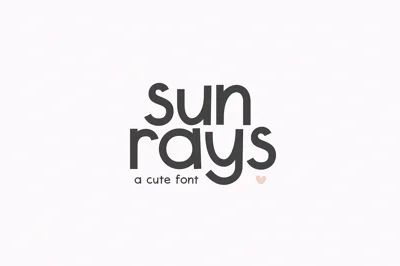 Sunrays | Cute Handwritten Font