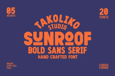 Sunroof - bold sans serif Free Download