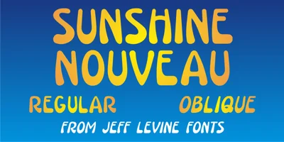 Sunshine Nouveau Font