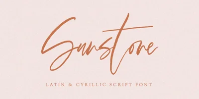 Sunstone Font