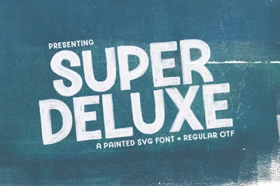Super Deluxe Sans + SVG Version Free Download