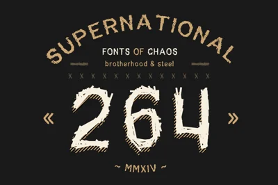 SuperNational 264 - font.