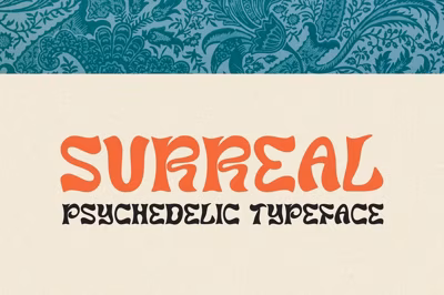 Surreal - 1960s Psychedelic Typeface Free Download