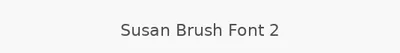 Susan Brush Font 2