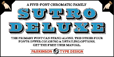 Sutro Deluxe Font