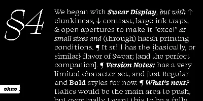 Swear Display Font