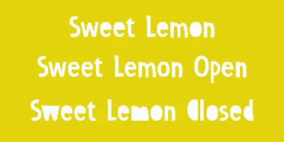 Sweet Lemon Font