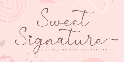 Sweet Signature Font
