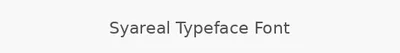 Syareal Typeface Font