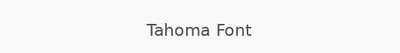 Tahoma Font