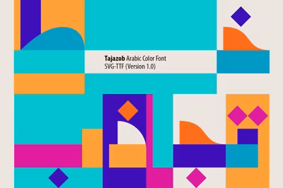 Tajazob - Arabic Color Font Free Download