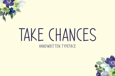 Take Chances Typeface