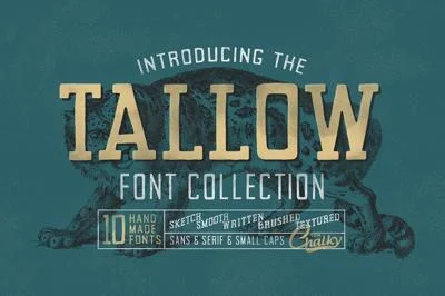 Tallow Font Collection (10 Fonts!)