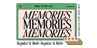 TAN Memories Font