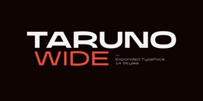 Taruno Wide Font