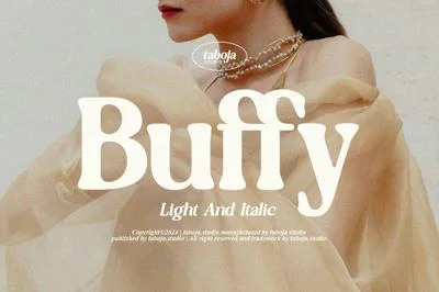 TBJ Buffy - Light & Italic Serif Font